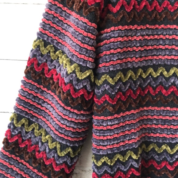 Chenille chevron stripe light weight jacket - Picture 3 of 6